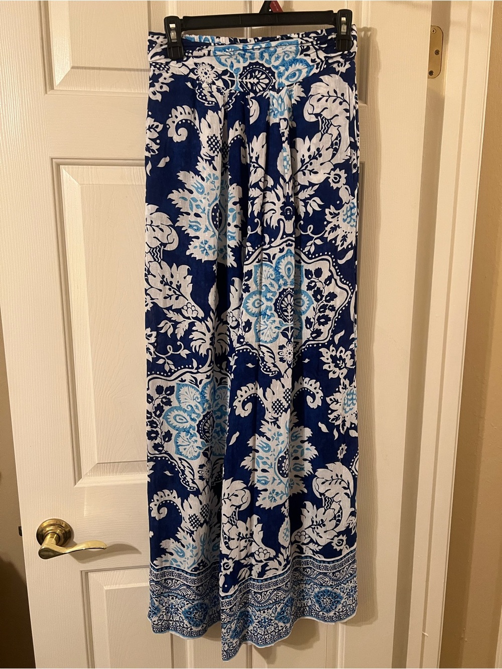 NWOT 🛍️3 for 25 🛍️ Rachel Zoe Blue and White High Waist Wide Leg Pants Sz Small